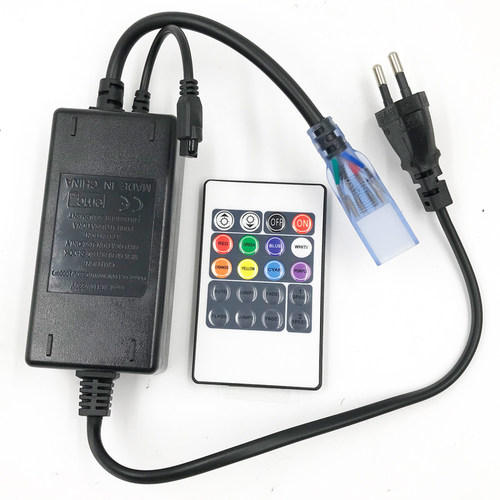 RGB灯条控制器高压220v手动调光遥控器LED灯带七彩流水转换器1500 - 图3
