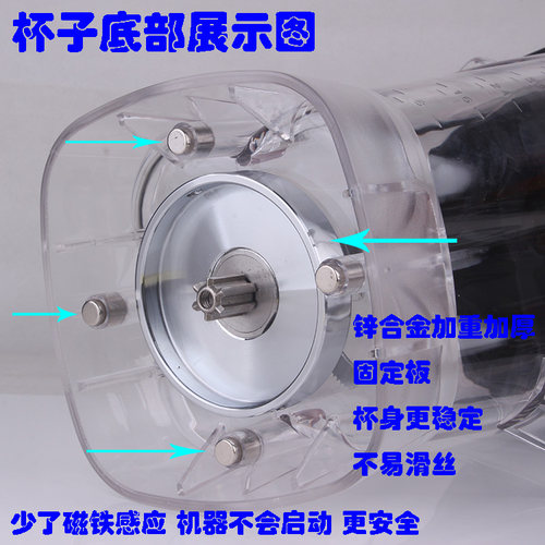 Kps/祈和电器 KS-1053 1050 1060破壁料理机果蔬搅拌机配件杯连刀 - 图1