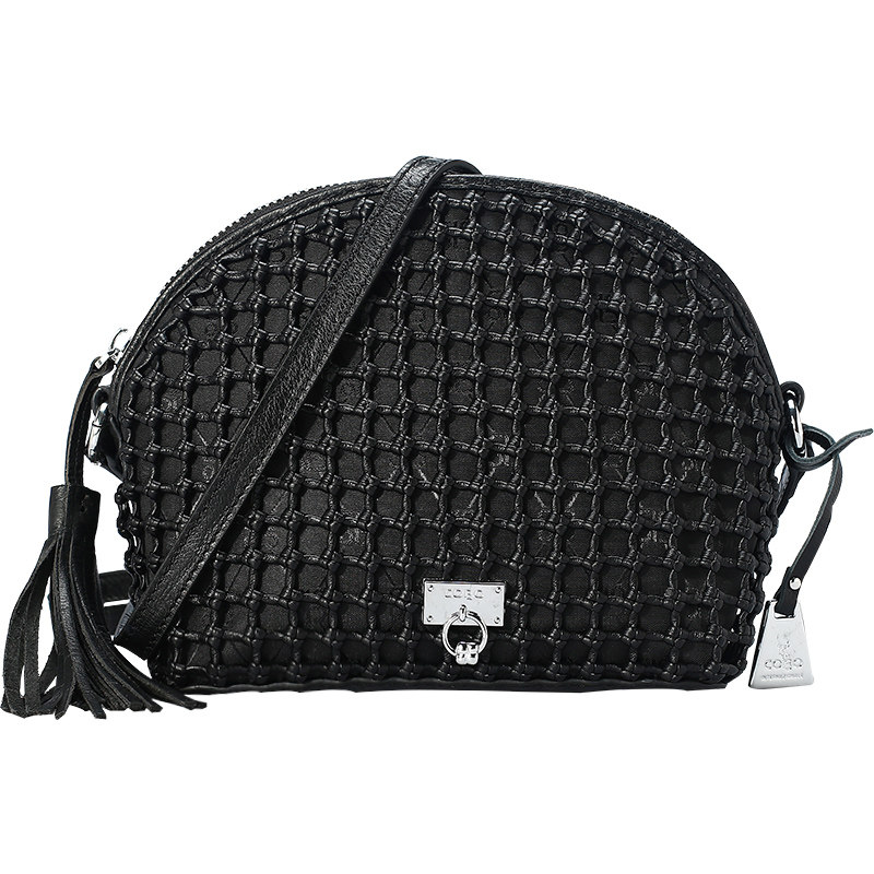 cobo /羚羊真皮手工编织头层斜挎包 COBO女士包袋