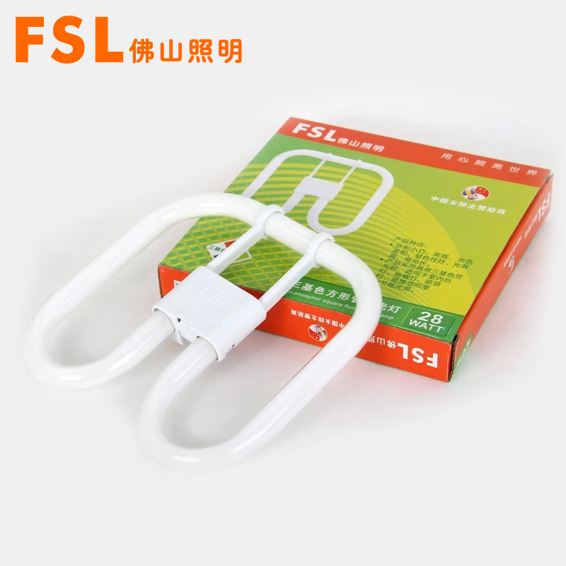 FSL 佛山照明 2d灯管三基色方形节能荧光管28W38四针蝴蝶管ydw21W - 图2