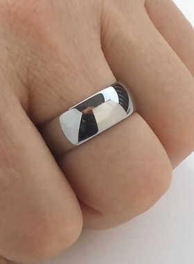 圣骑士男钨钢时尚镜面抛光戒指