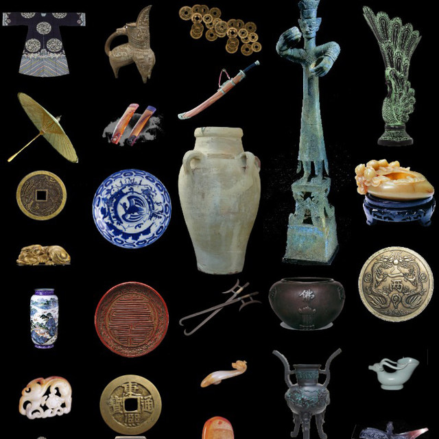 High Definition Antique Ceramics Iron Bronze Items PNG Transparent Cutout Pictures PS Poster Design Material Collection