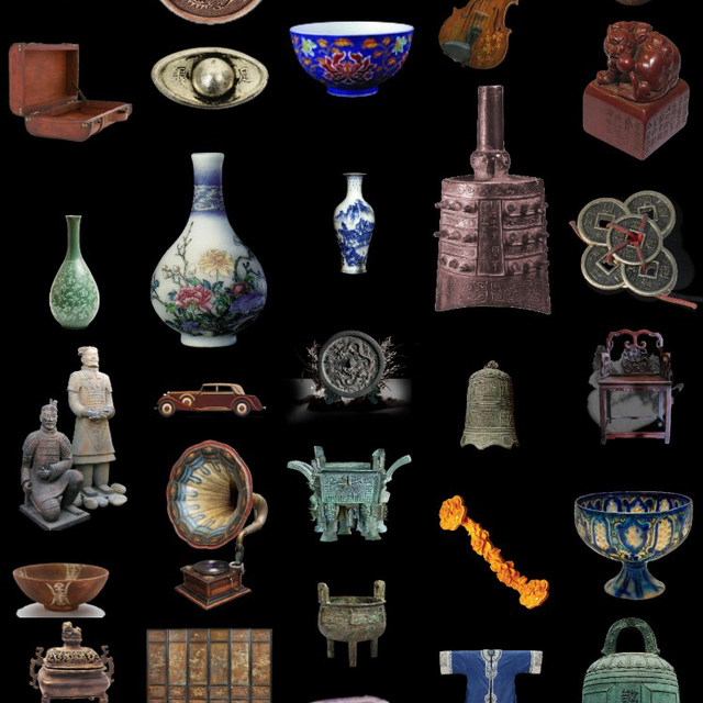 High Definition Antique Ceramics Iron Bronze Items PNG Transparent Cutout Pictures PS Poster Design Material Collection