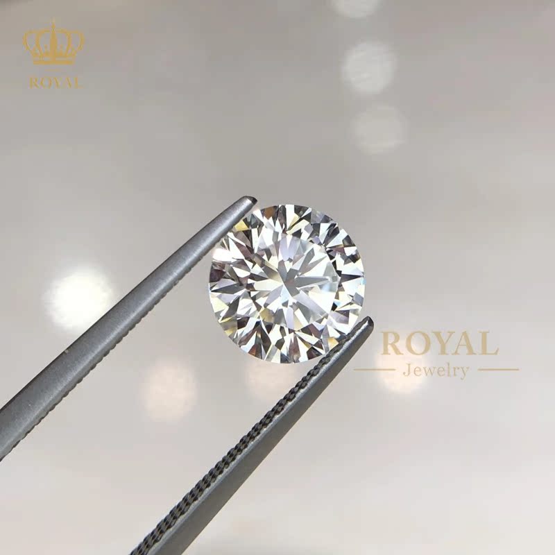 ROYAL珠宝2.01CT钻石GIA圆白裸钻可设计定制情侣表白求婚订婚戒指 - 图2