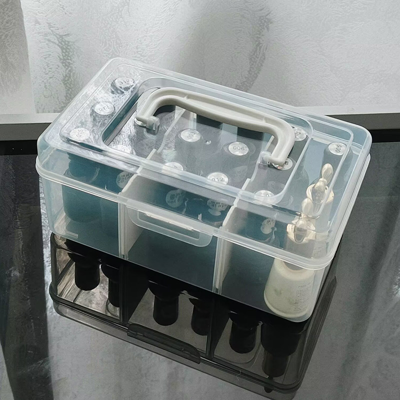 甲油胶收纳盒家用指甲油防尘盒 美甲店瓶装光疗胶美甲工具箱透明,淘宝优惠券,粉丝福利购,淘宝优惠卷