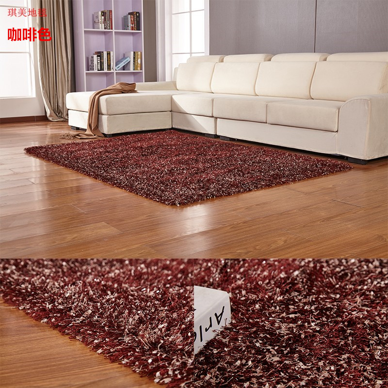 现代简约客厅地毯茶几毯卧室床边欧式地毯满铺客厅长毛地毯可定制