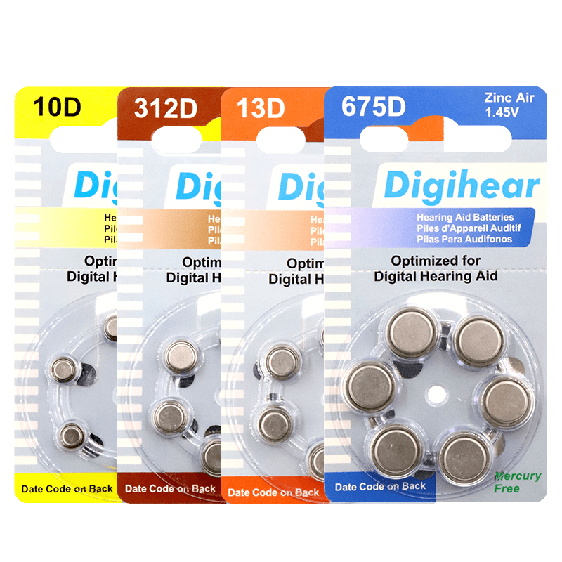 至力Digihear助听器专用电池钮扣电子A13配件正品原装西门子峰力-图2