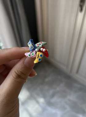 童年回忆系列可调节大小开口戒指