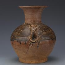 The Warring State Kiln Green Glaze double-series Vase Original Porcelain Pendulum with Folk Collection All Artisanal Ancient Play Antiques