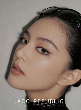 ACC REPUBLIC原创设计赛博太阳镜黑色高质感个性金属装饰眼镜中性