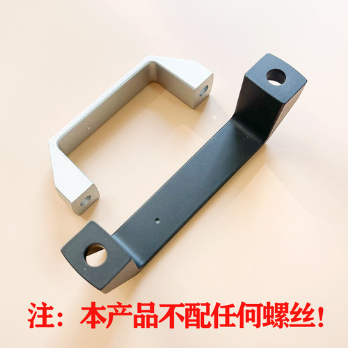 LS522铝合金方形拉手 ABS加厚尼龙拉手 机床柜门把手孔距90 120 - 图1