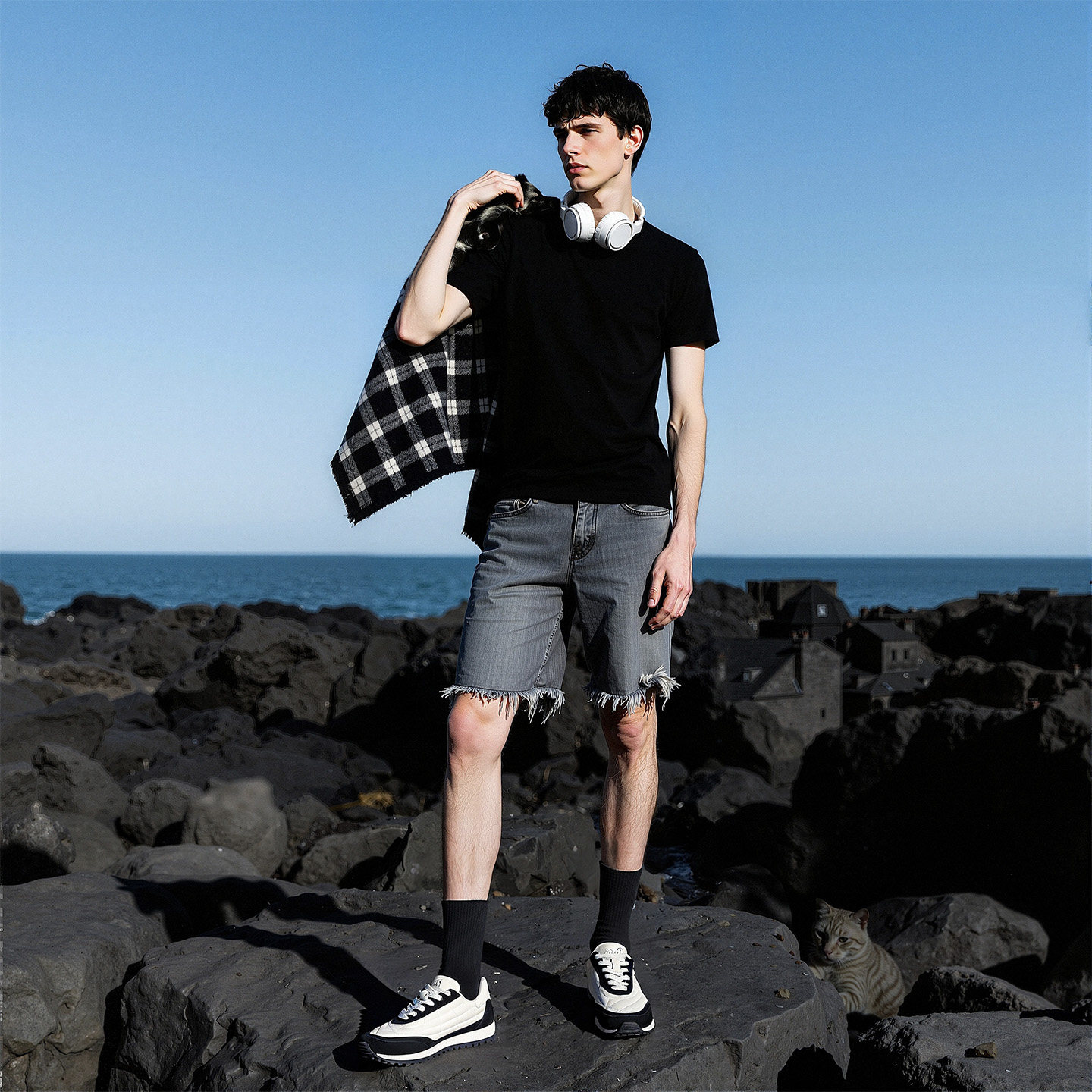 马克华菲男鞋2026秋季新款黑白熊猫鞋潮流时尚运动足球德训鞋板鞋,淘宝优惠券,粉丝福利购,淘宝优惠卷