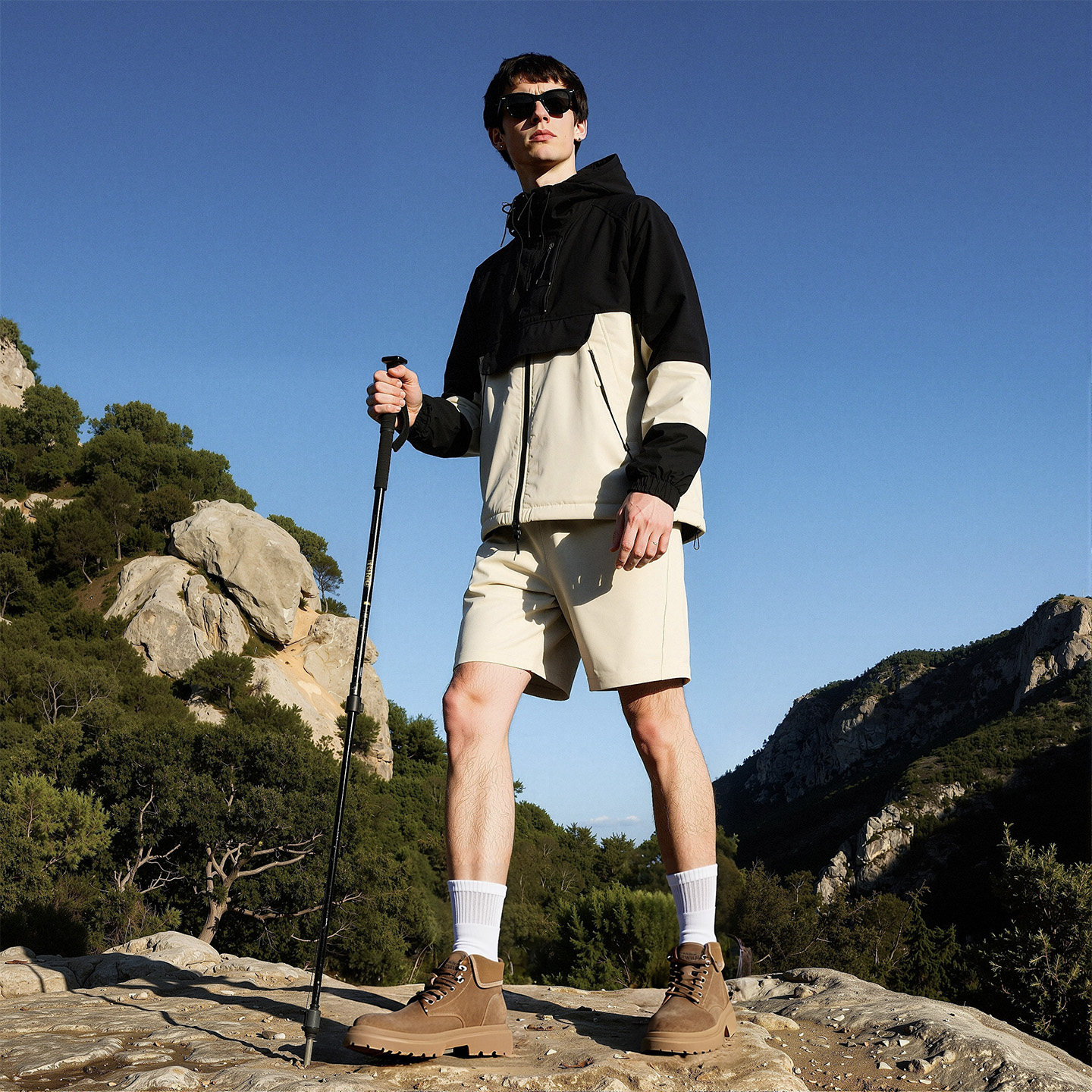 马克华菲复古马丁靴男款夏季英伦真皮大黄蜂伞兵男士工装沙漠靴子,淘宝优惠券,粉丝福利购,淘宝优惠卷