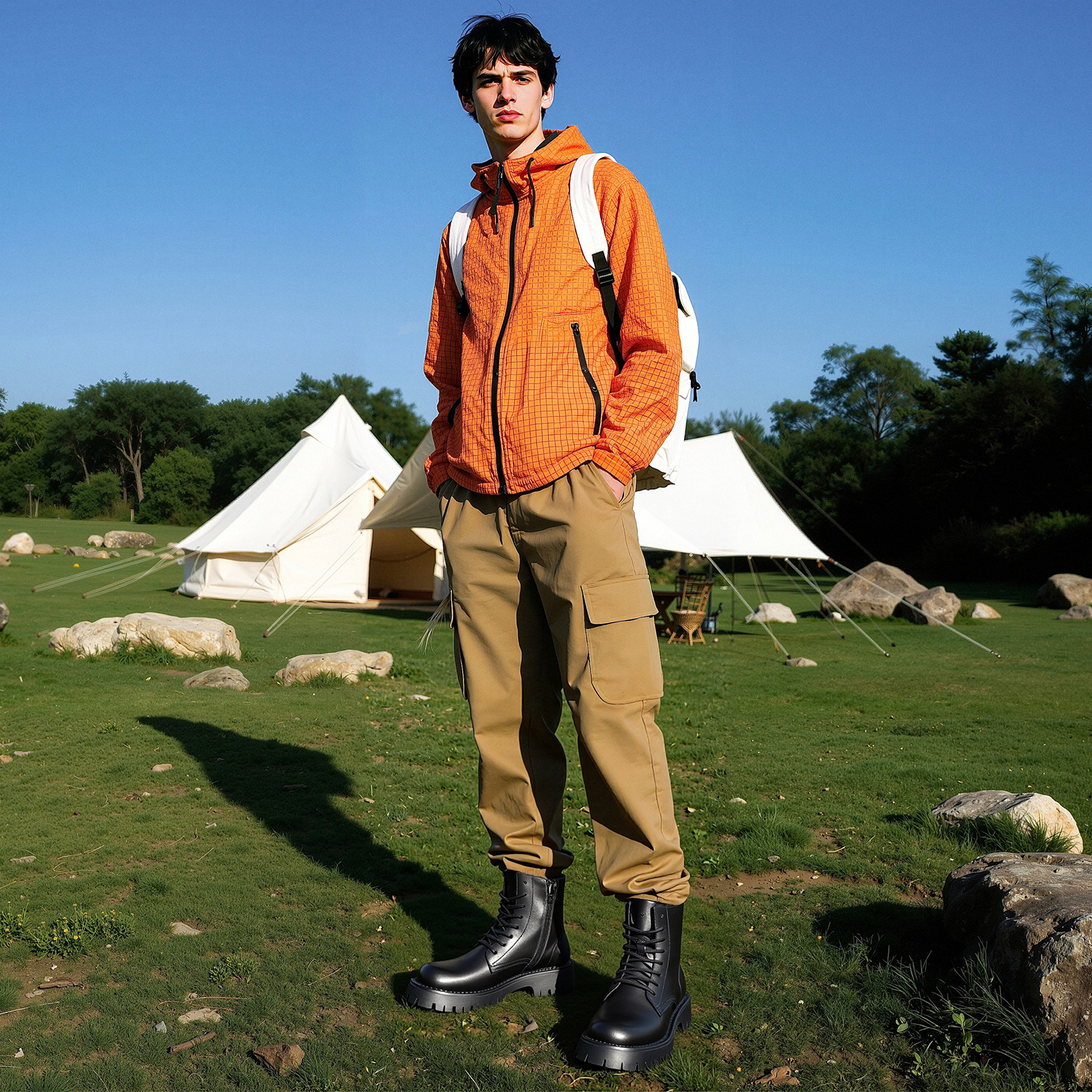 马克华菲马丁靴男款冬季增高皮靴男士真皮靴子黑色棉鞋男鞋工装靴 - 图3