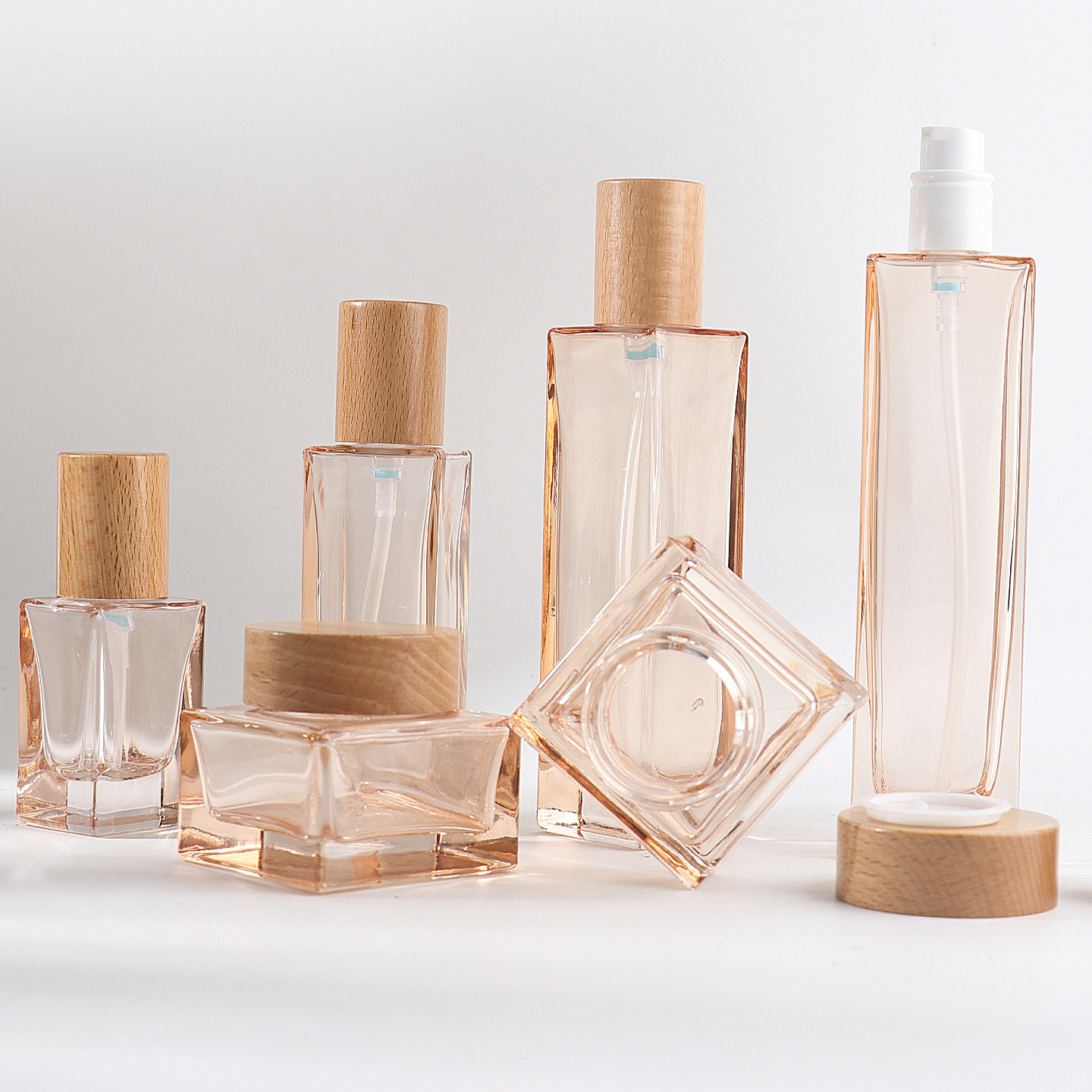 HOPECK护肤玻璃瓶套系玻璃喷雾罐20-120ml按压乳液瓶30-50g膏霜瓶,淘宝优惠券,粉丝福利购,淘宝优惠卷