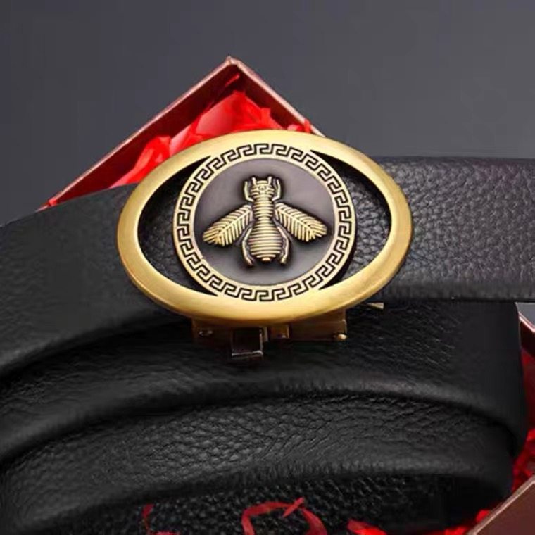 皮带男士式2024新款真皮纯牛皮皮带头层牛皮自动扣商务腰带男款,淘宝优惠券,粉丝福利购,淘宝优惠卷