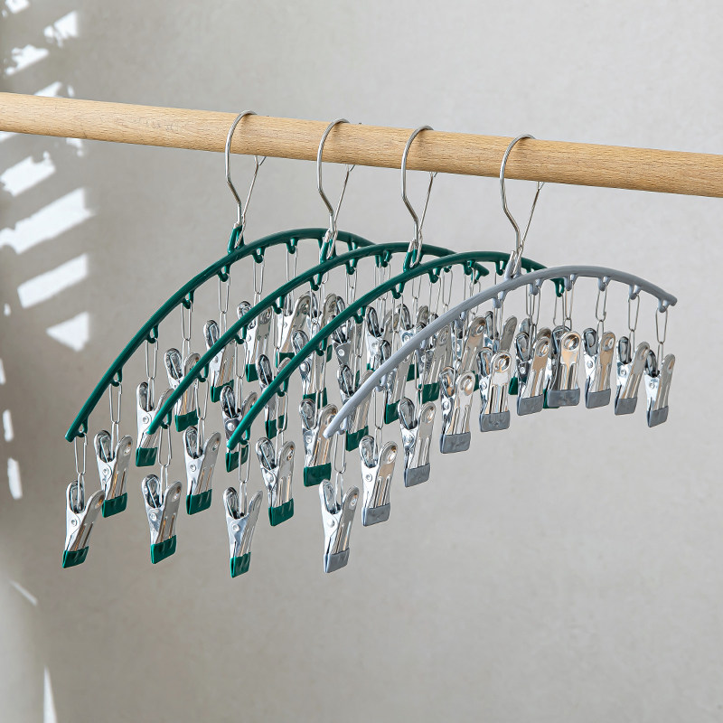 不锈钢多夹子防风挂袜子架多功能内衣裤晒袜子家用,淘宝优惠券,粉丝福利购,淘宝优惠卷