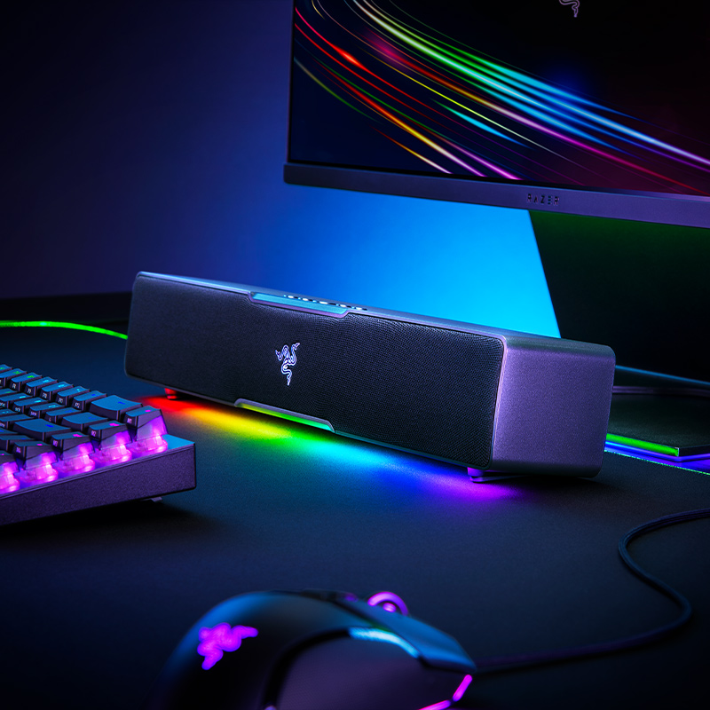 Razer雷蛇利维坦巨兽V2 X条形蓝牙桌面音箱电脑游戏重低音RGB灯效 - 图2