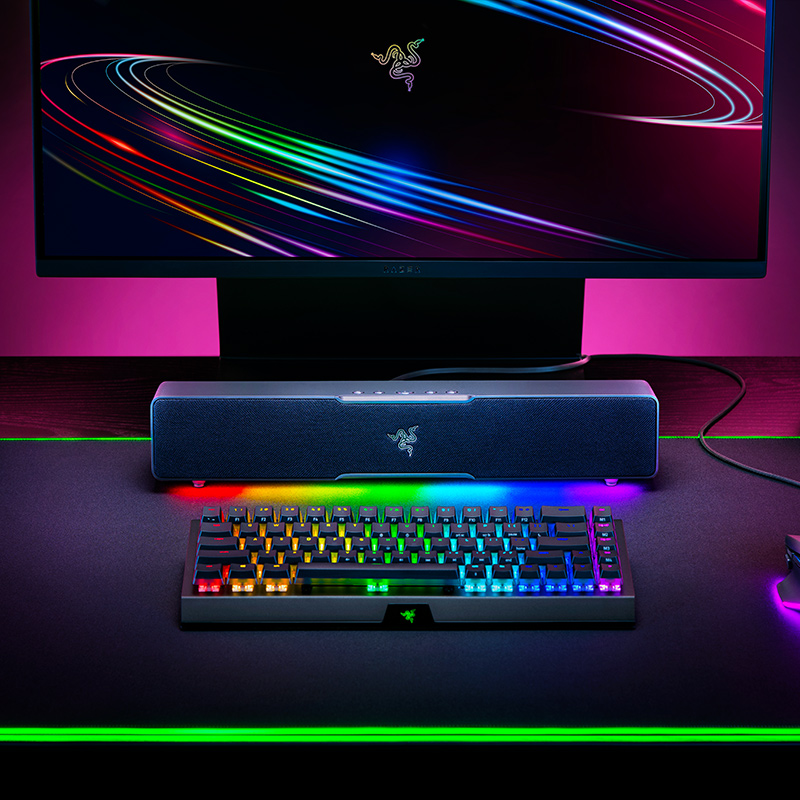 Razer雷蛇利维坦巨兽V2 X条形RGB蓝牙音箱THX7.1电脑游戏环绕声 - 图1