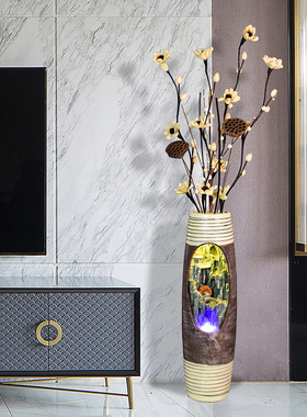 巧娜树脂加湿现代客厅流水摆件