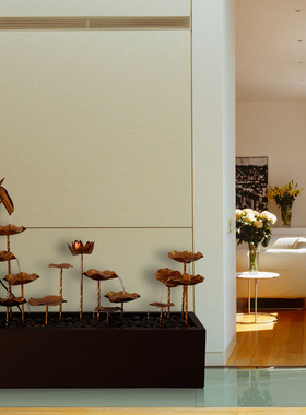 美式风流水摆件喷泉大型搬家礼物