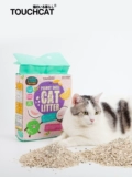 Touchcat его кошачий кокосовый кокосовый цитрусовый смешанный тофу, толкающий почвенную дезодоризованную песок без пыли 2,5 кг. Бесплатная доставка