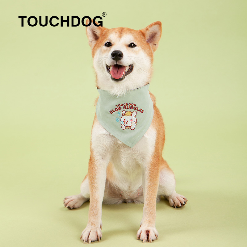 Touchdog它它宠物狗狗猫咪口水巾围巾衣服饰品围嘴三角巾那样与王-图1