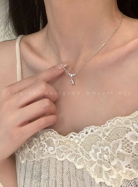 水滴锆石项链女轻奢气质百搭