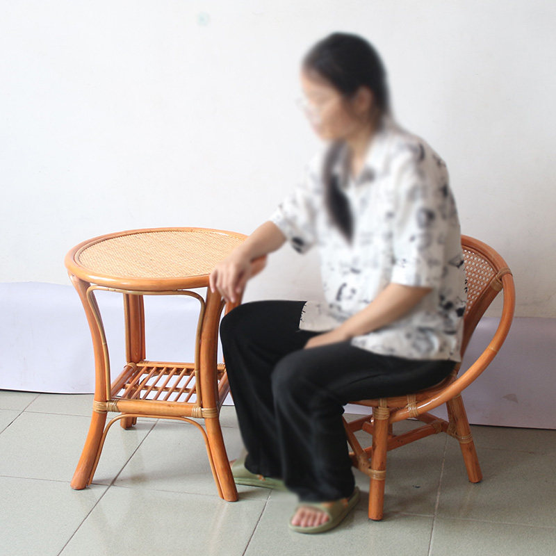 小凳子矮凳子小藤椅小餐椅乘凉家用椅小桌椅真藤椅靠背椅藤编椅子,淘宝优惠券,粉丝福利购,淘宝优惠卷