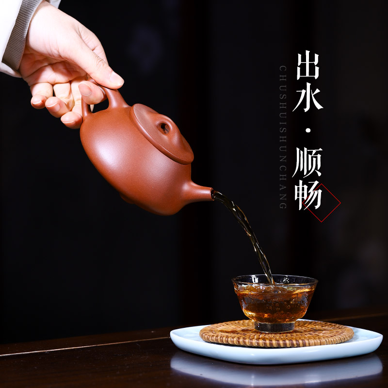 宜兴紫砂壶纯手工范梅芳原矿清水泥景舟石瓢石瓢 家用功夫茶壶 - 图2