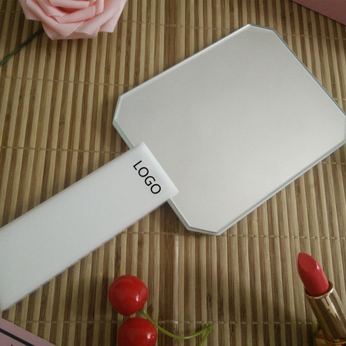 手柄镜手持便携随身化妆镜女手拿学生美容院定制logo牙科纹绣镜子 - 图2