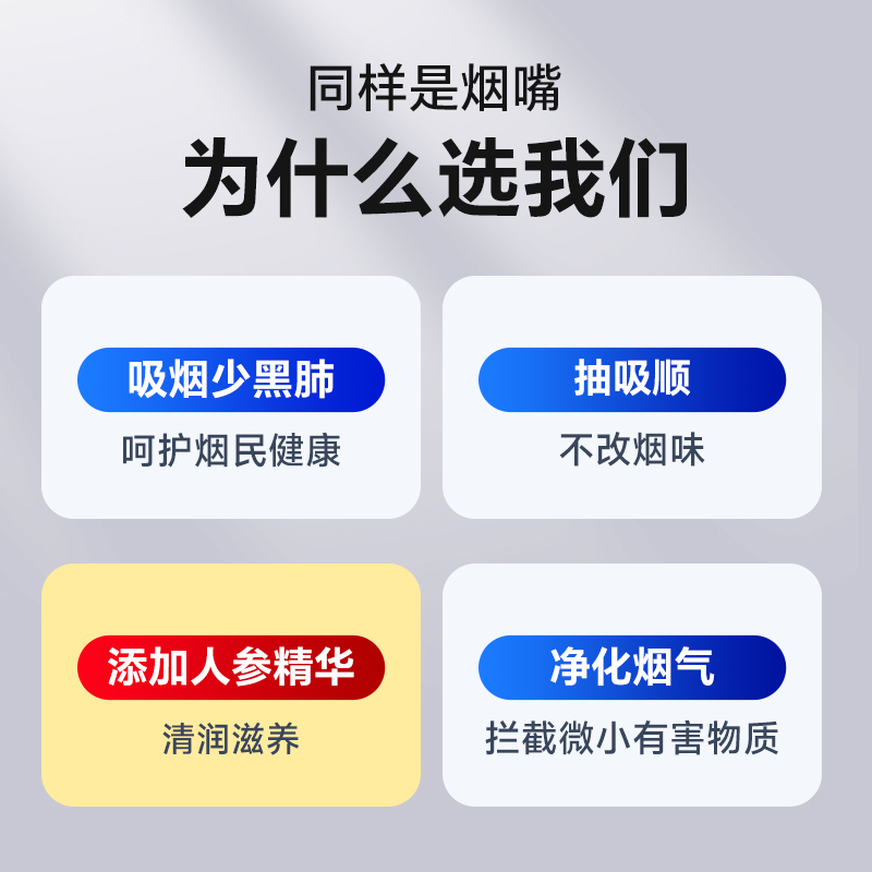 净友烟嘴过滤器正品23重一次性粗中细四用焦油过滤烟嘴含人参精华 - 图0