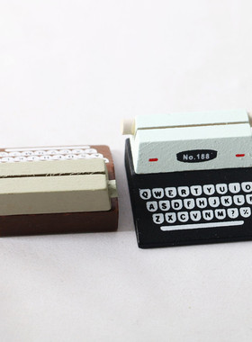 Dollhouse微缩食玩迷你收银台打字机摆件造景拍摄道具配件装 饰品