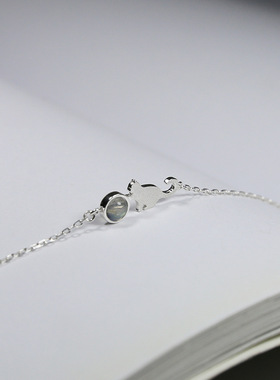 kitty小猫咪圆球镶钻水晶手环