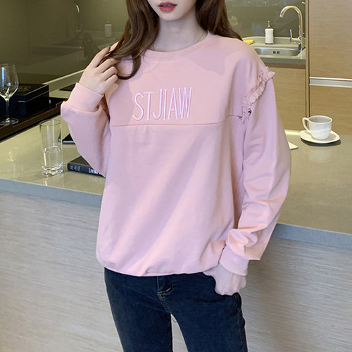 横开口拉链潮妈哺乳期上衣服外出春秋款秋季外穿秋装秋冬装卫衣女 - 图2