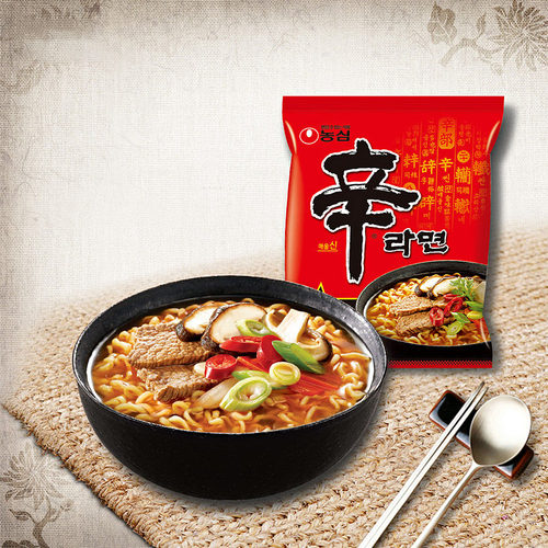 纯韩国进口农心辛拉面  方便面速食面 辣味十足 多拍多优惠 - 图1