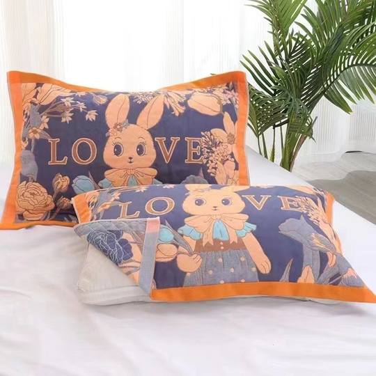 纱布棉枕巾加大加厚家用纯棉纱布现代枕头巾学生耐脏回礼情侣四季