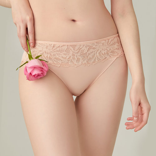 3条98元好奇蜜斯舒适中腰蕾丝三角内裤女抗菌纯棉裆2025新款提臀 - 图1