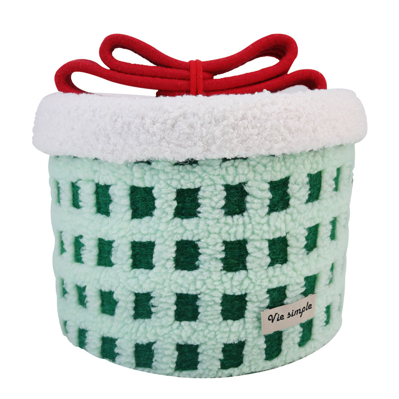 新年礼物盒棉线收纳筐儿童零食玩具置物羊羔绒大容量春节撞色礼盒,淘宝优惠券,粉丝福利购,淘宝优惠卷