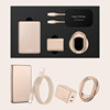 Wuyiwu gift box set magnetic ultra-thin alloy power bank 35W dual port charger magnetic ring buckle
