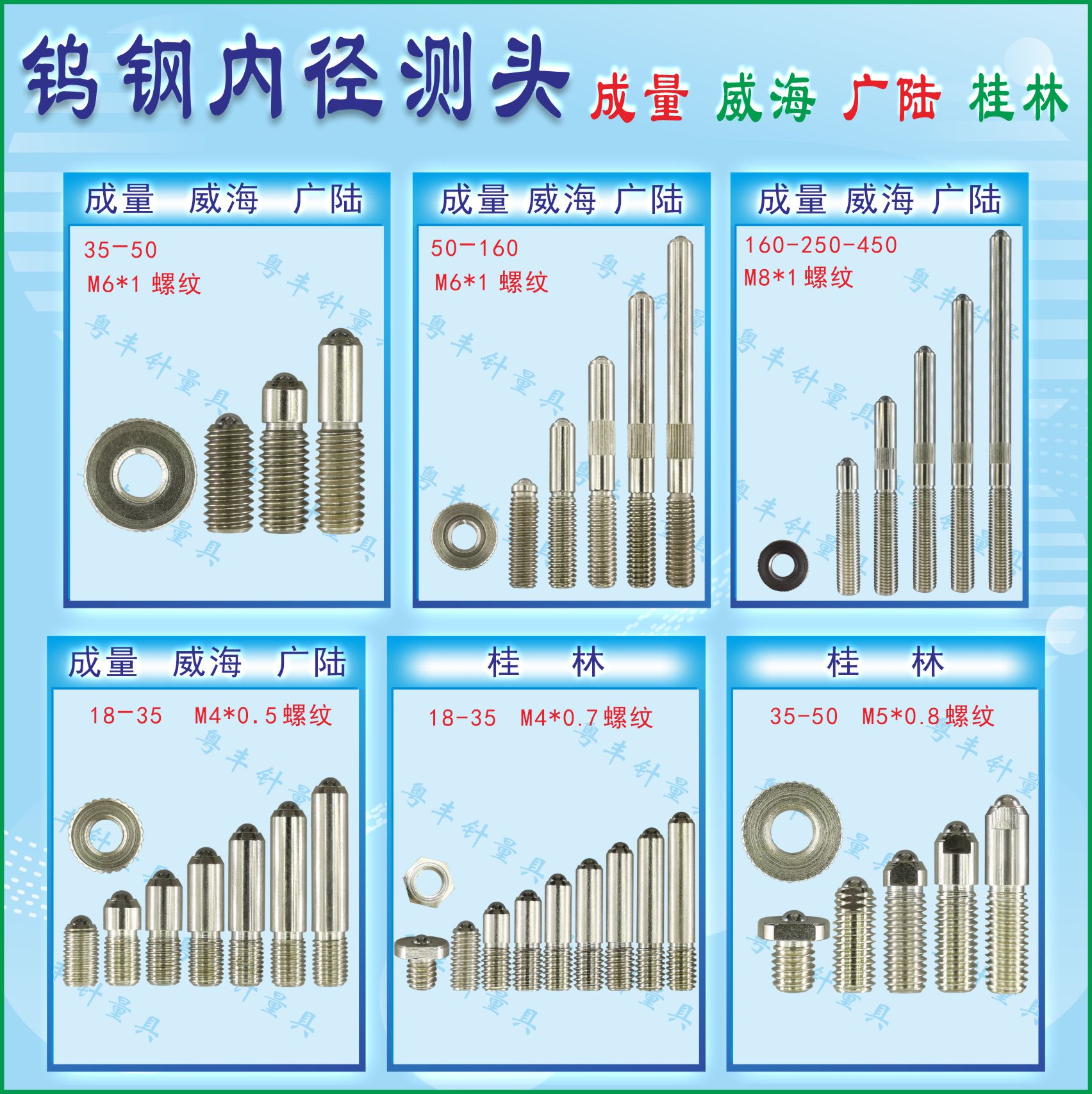 成量哈量内径量表可换测头上工威海上自九上量百分表内径量具配件 - 图2