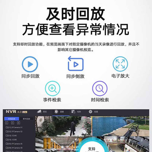 海康威视4路8路网络硬盘录像机高清监控专用主机NVR刻录一体机 - 图0