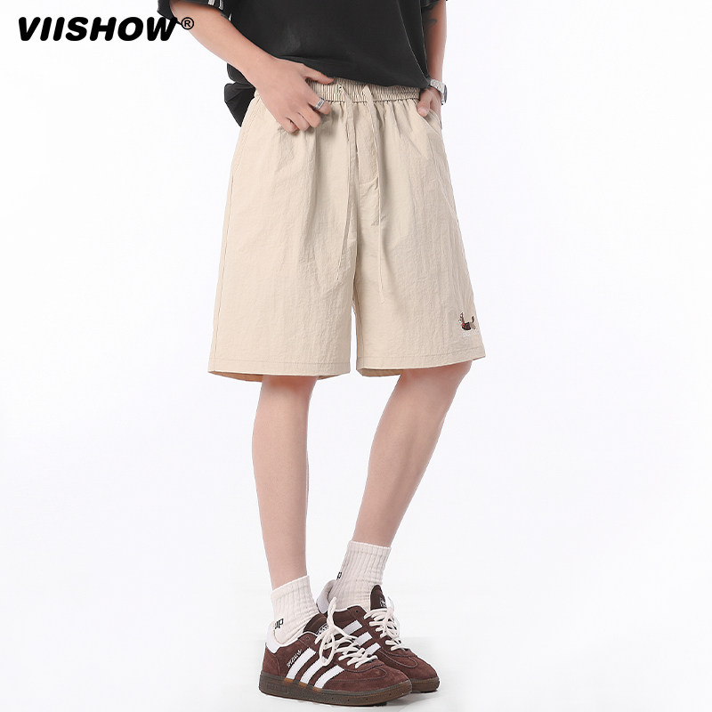 VIISHOW户外速干伞兵短裤男美式多巴胺腊肠狗中裤宽松运动五分裤,淘宝优惠券,粉丝福利购,淘宝优惠卷