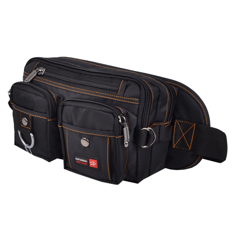 帆布大容量多隔层多拉链生意收银运动骑行大号围腰包男女通用腰包,淘宝优惠券,粉丝福利购,淘宝优惠卷