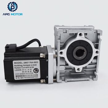 57BYG stepper motor RV030 worm gear reducer 57HS13 ຄວາມຍາວຂອງຮ່າງກາຍ 76mm ດ້ວຍແຮງລັອກຕົນເອງ