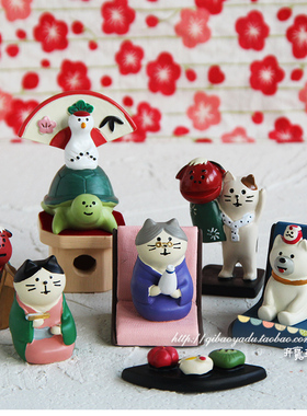 日式风公仔树脂微景观摆件