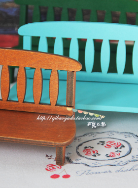 日式风人气三色长椅拍摄免邮摆件