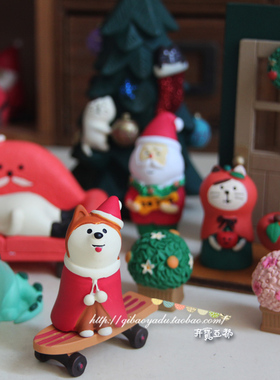 少女风圣诞花环木门免邮装饰摆件