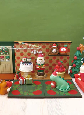 日式Decole Zakka圣诞苹果背景木地板配件场景买七赠一五件包邮