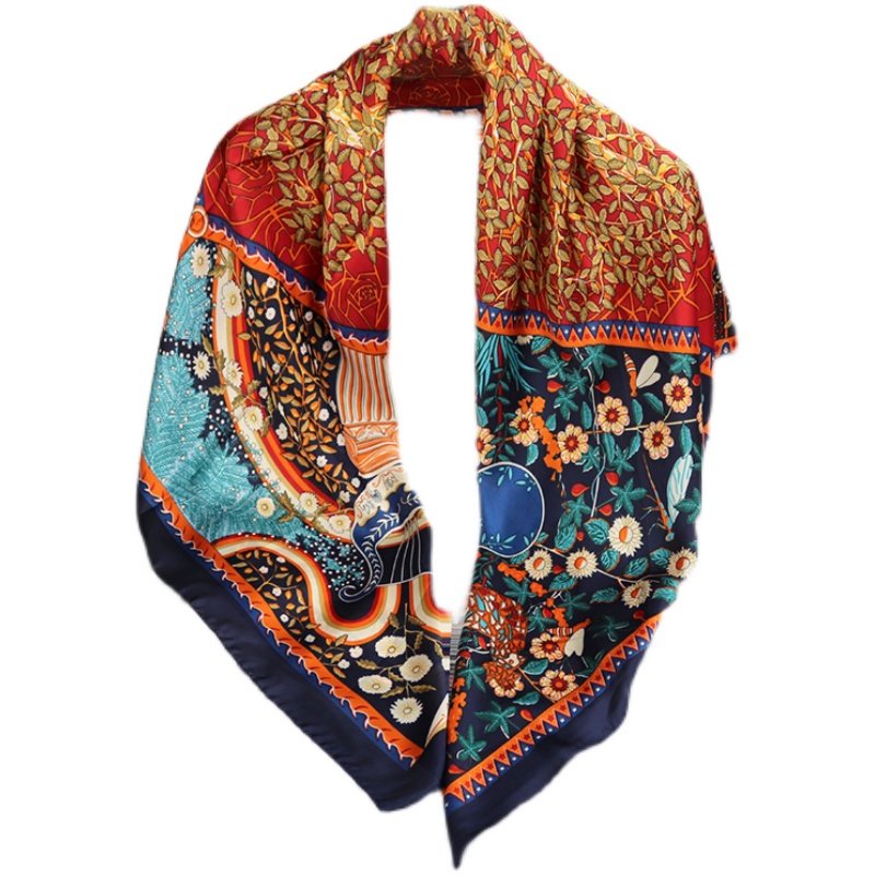 110CM大方巾丝巾丽锦缎围巾女春秋冬新款洋气时尚妈妈披肩批 发,淘宝优惠券,粉丝福利购,淘宝优惠卷